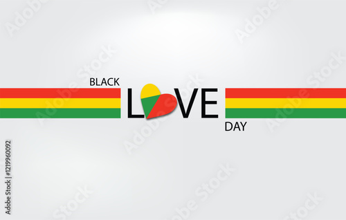 Symbol of Togetherness Black Love Day Design