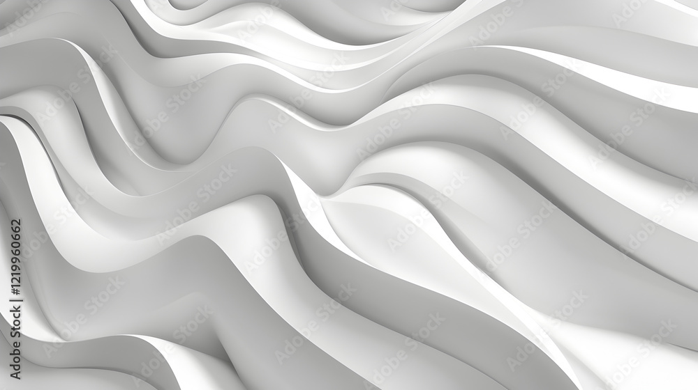 Abstract waves of white creating a smooth, flowing texture. Abstract waves of white creating a smooth, flowing texture.