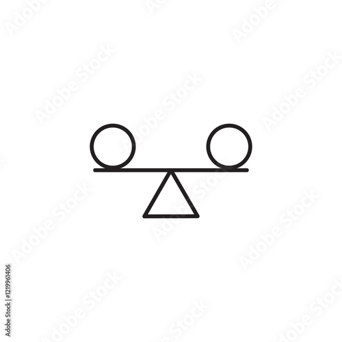 Stability, balance, harmony icon. vector flat linear illustration for web and app..eps