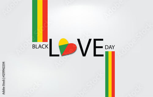 Bold Affection Black Love Day Design
