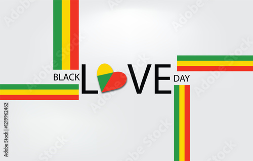 Colorful Harmony Black Love Day Design