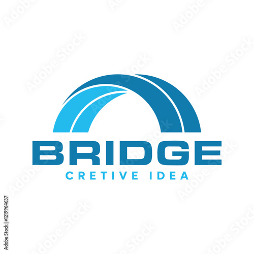 Modern Simple Bridge Logo design