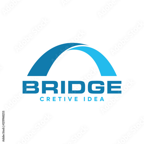 Modern Simple Bridge Logo design