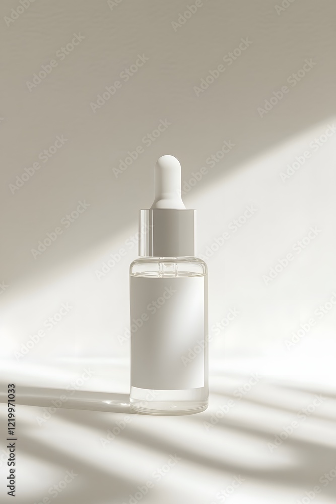 The skincare brand features a minimal and modern design, generation AI The skincare brand features a minimal and modern design, generation AI