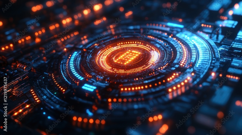Futuristic Technology: Abstract Digital Circuitry Futuristic Technology: Abstract Digital Circuitry