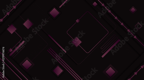 Banner background design with shadow of geometric shape | Minimal vector futuristic background | Abstract background with amethyst background color for banner, flyer, power point, decoration