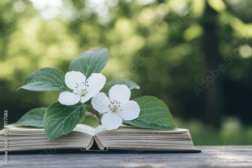 National poetry month observance: book appreciation, paper artistry, poetic passion, literary exploration, verse creativity, storytelling beauty, word expression, rhyme inspiration literature focus, . photo