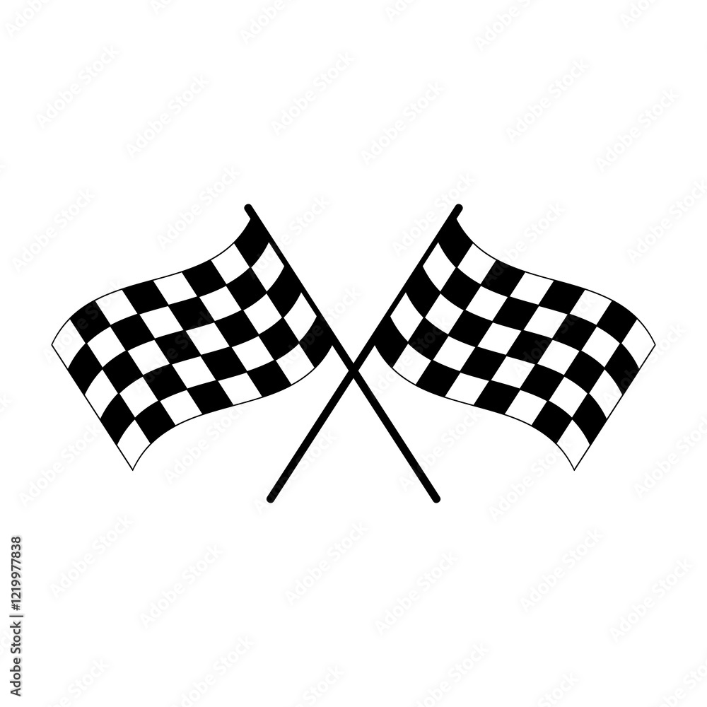 Fototapeta premium Racing flag icon. Vector trendy style illustration for web and app..eps