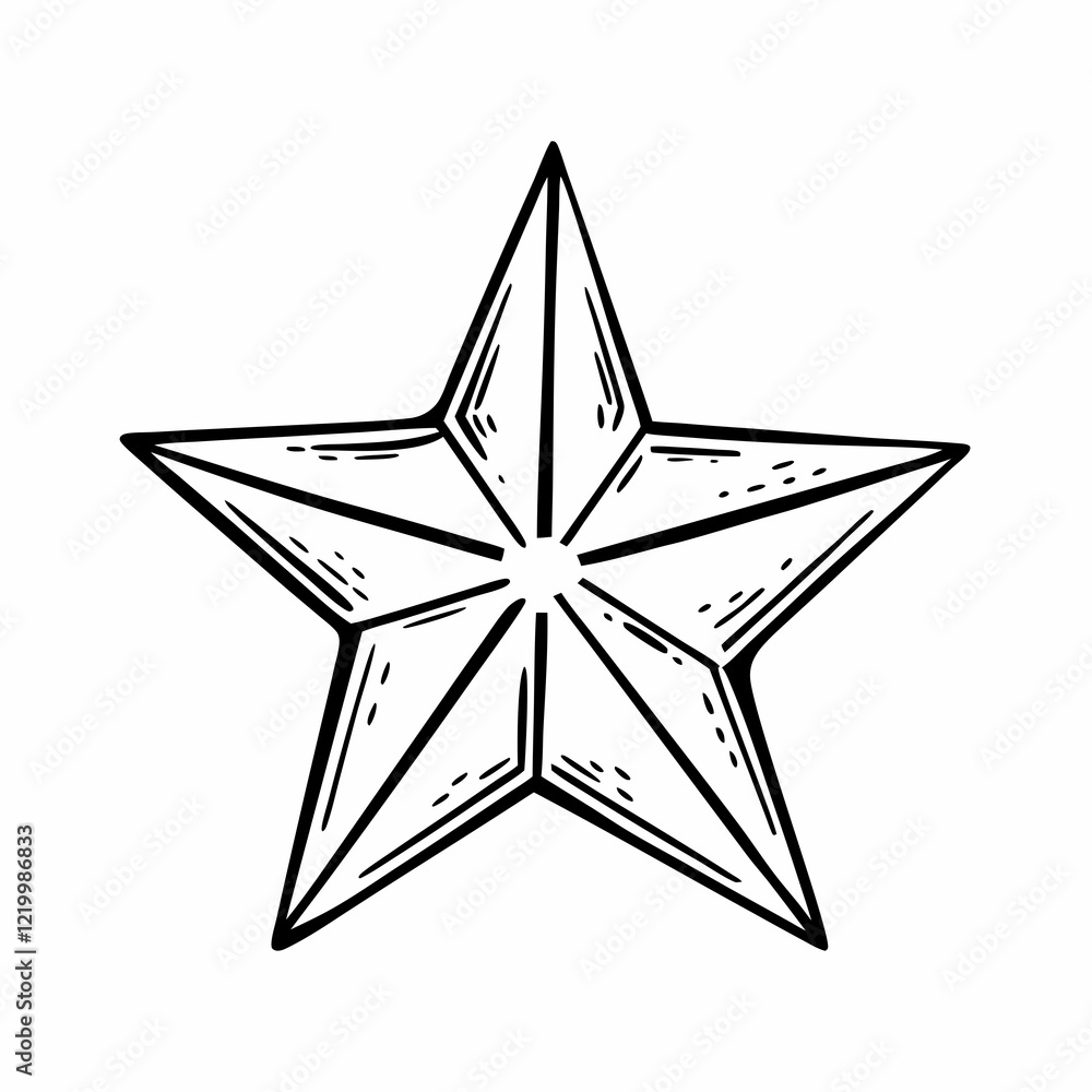 Obraz premium star isolated on white