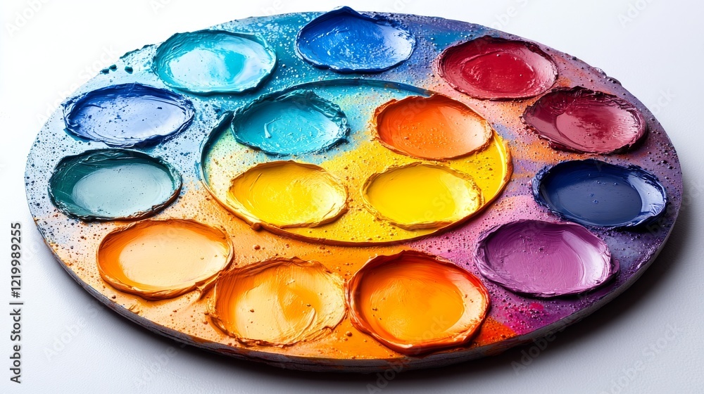 Harmonious Symmetry of Colorful Circular Palettes in Array Harmonious Symmetry of Colorful Circular Palettes in Array