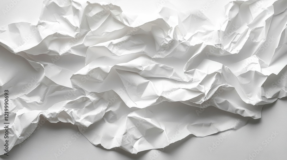 Unfolded Mysteries: A Study of Texture Through Crumpled White Paper Unfolded Mysteries: A Study of Texture Through Crumpled White Paper