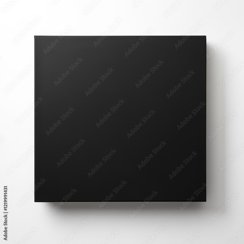 Square black box on white background. Square black box on white background.