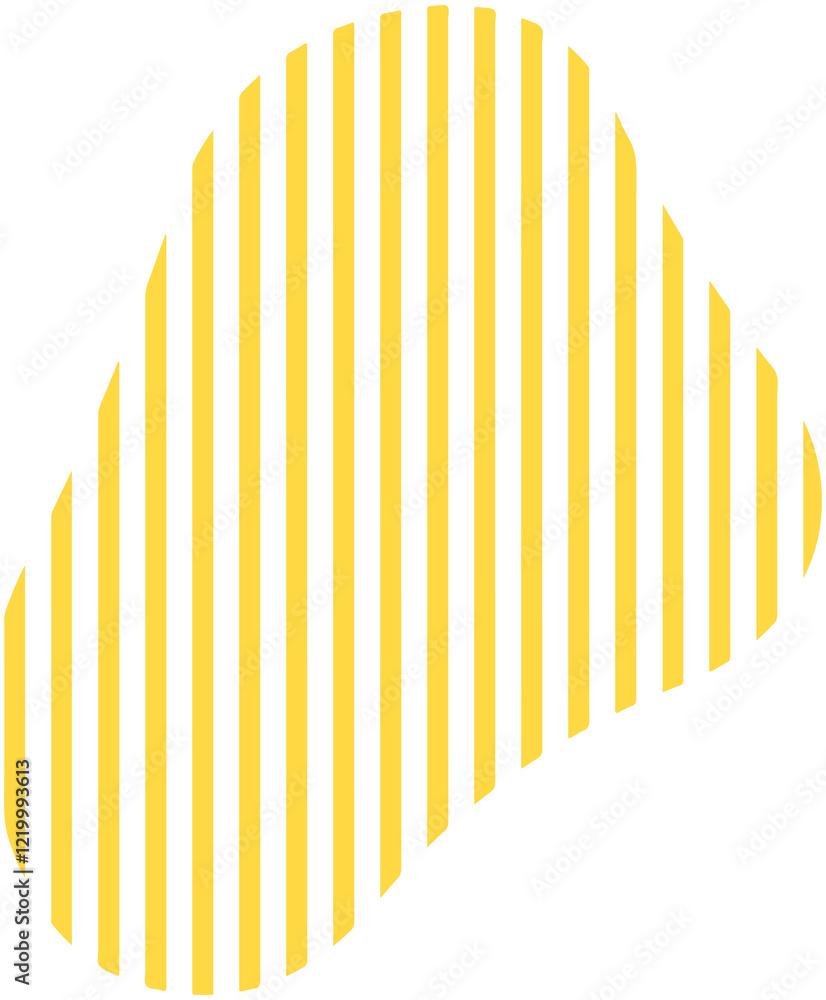 Obraz premium straight line Pattern blob Icon