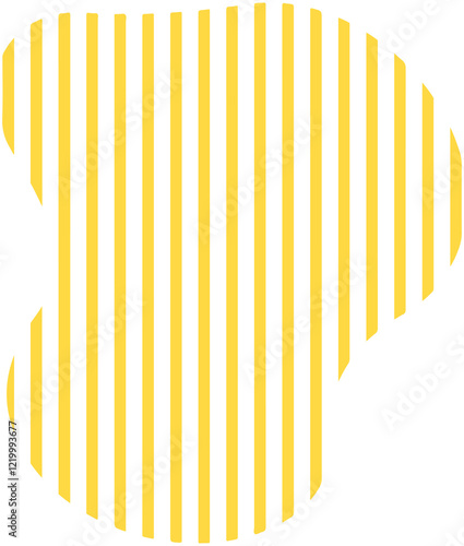 straight line Pattern blob Icon