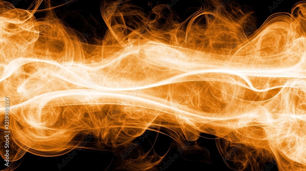 Fototapeta premium Abstract Orange and White Energy Swirls Background