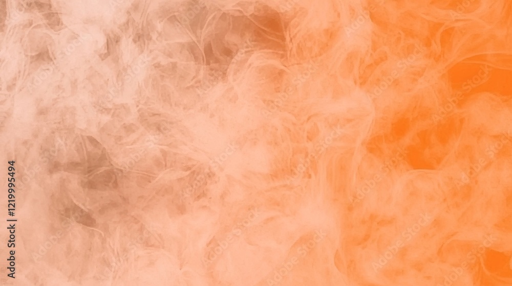 Fototapeta premium Abstract Orange and White Smoke Swirls Background