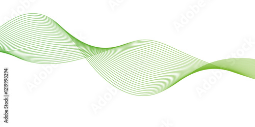 Abstract wave element for design. Digital frequency track equalizer. Stylized line art background.