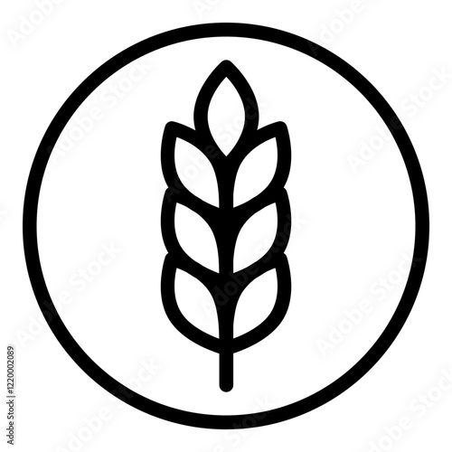 Dietary fiber icon. Vector line icon