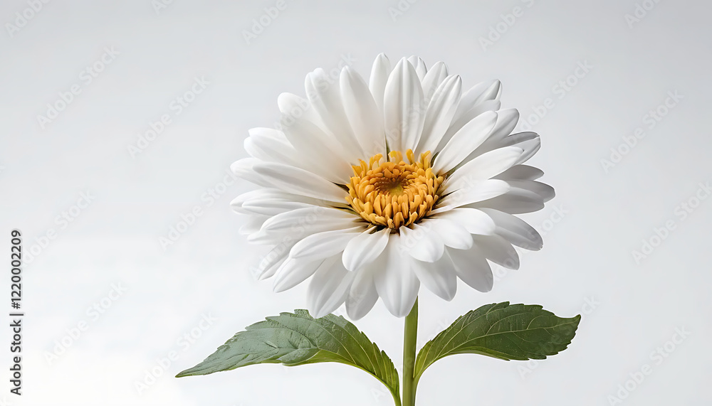 Single White Daisy Flower Closeup Photography