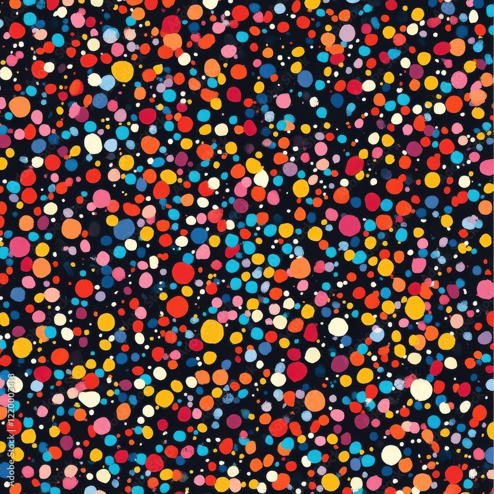 Vibrant Multicolored Abstract Dots and Circles Pattern Background Vibrant Multicolored Abstract Dots and Circles Pattern Background