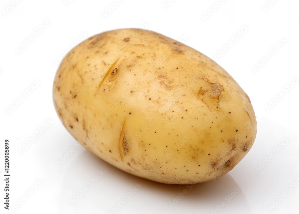 young fresh potatoes isolated on white young fresh potatoes isolated on white