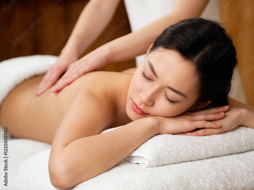 A serene spa setting featuring professional massage therapy, offering relaxation and rejuvenation for body and mind. Perfect for stress relief and wellness indulgence. A serene spa setting featuring professional massage therapy, offering relaxation and rejuvenation for body and mind. Perfect for stress relief and wellness indulgence.