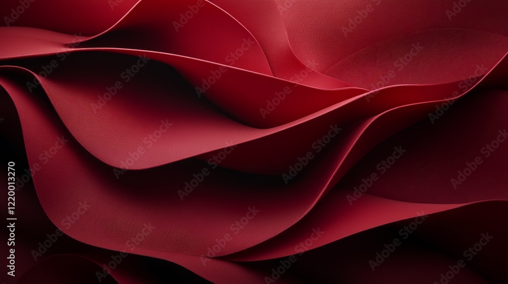 Obraz premium Abstract Red Wave Pattern Design Texture