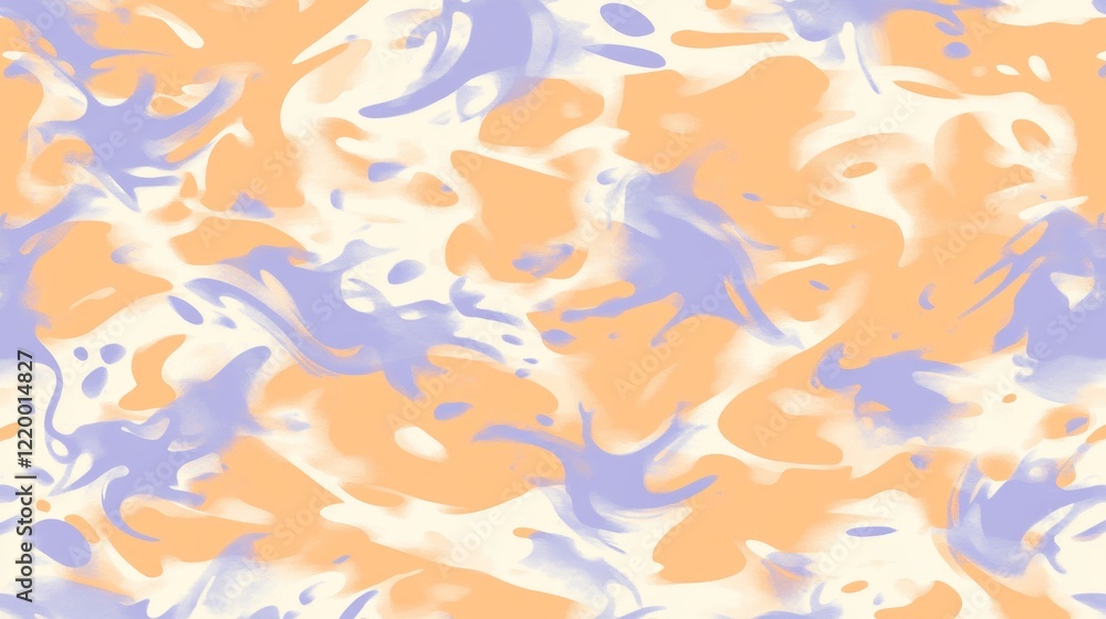 Fototapeta premium Abstract Swirl Pattern in Peach and Lavender Hues