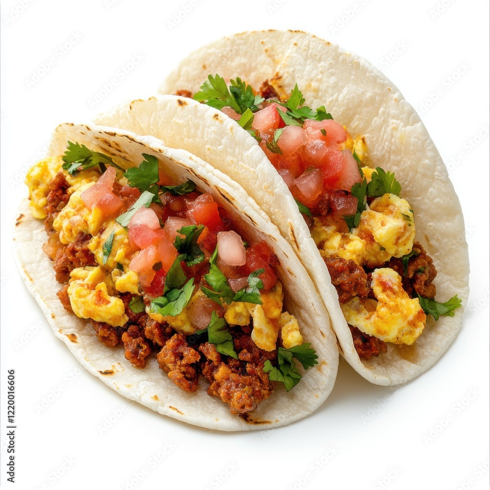 Soft tacos filled with spicy chorizo fluffy Soft tacos filled with spicy chorizo fluffy
