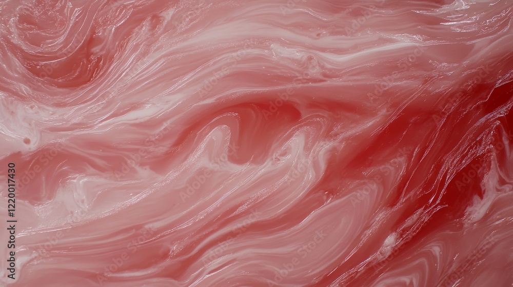 Abstract Swirling Red and White Fluid Art Design Abstract Swirling Red and White Fluid Art Design