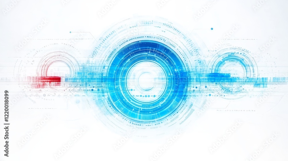 Abstract Technological Data Network Visualization Abstract Technological Data Network Visualization