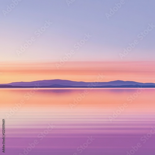 Wallpaper Mural Serene Sunset Reflection Over Tranquil Lake in Scenic Landscape Torontodigital.ca