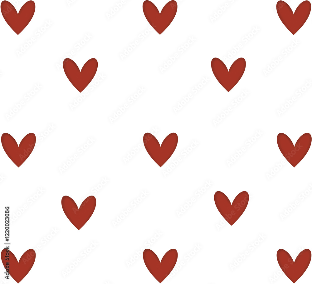 Red Love valentine pattern Red Love valentine pattern