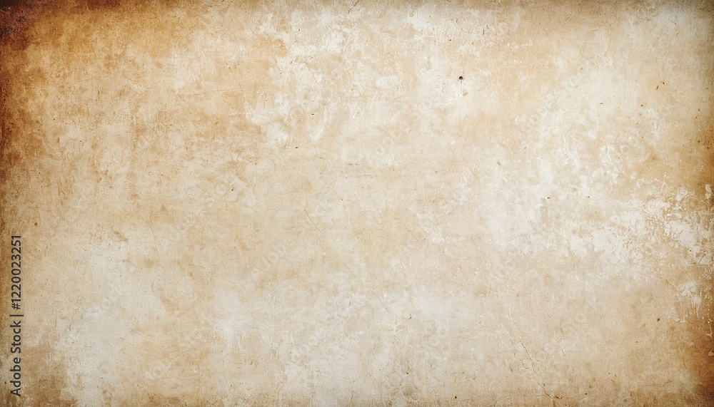 Obraz premium Horizontal vector Illustration of a light brown, beige shade grunge textured background for stock 