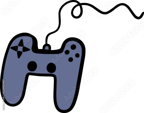 vedio console game kid toy outline doodle