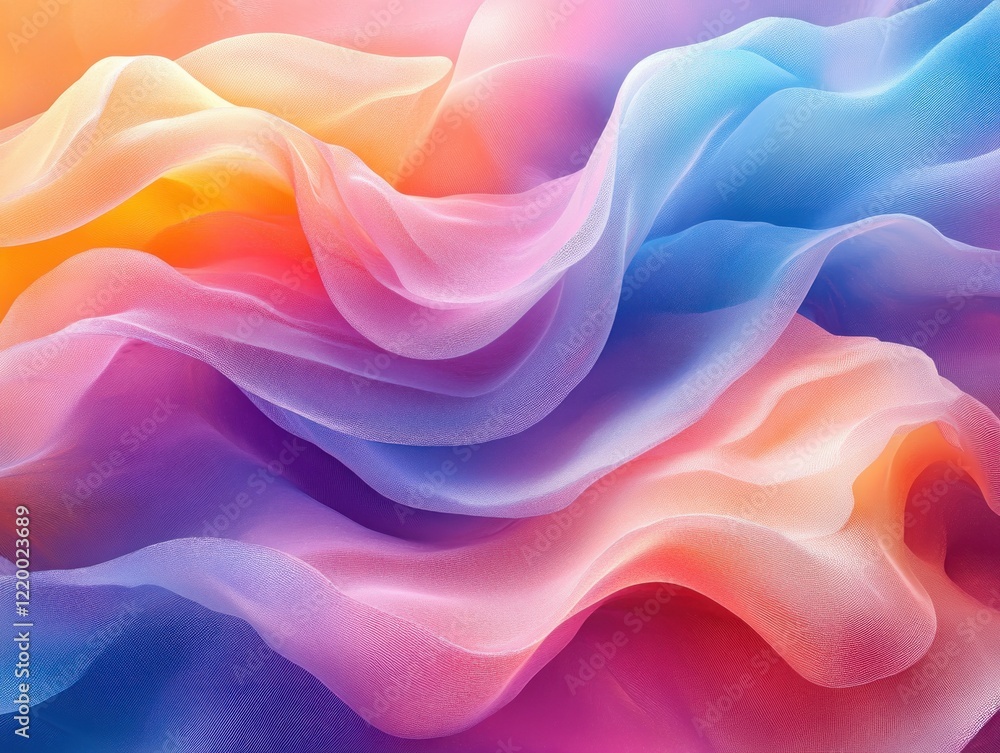Obraz premium Dynamic Abstract Background with Fluid Shapes and Vibrant Colors in Modern Digital Art