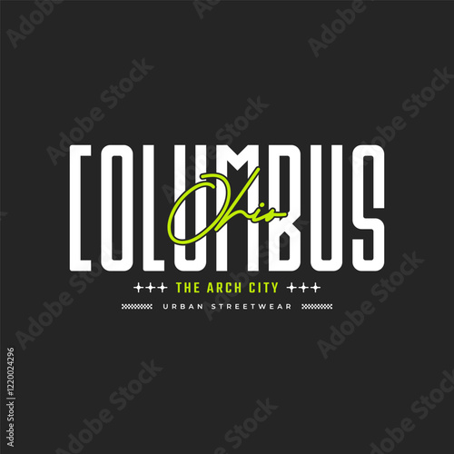 Columbus Ohio T Shirt Design Template