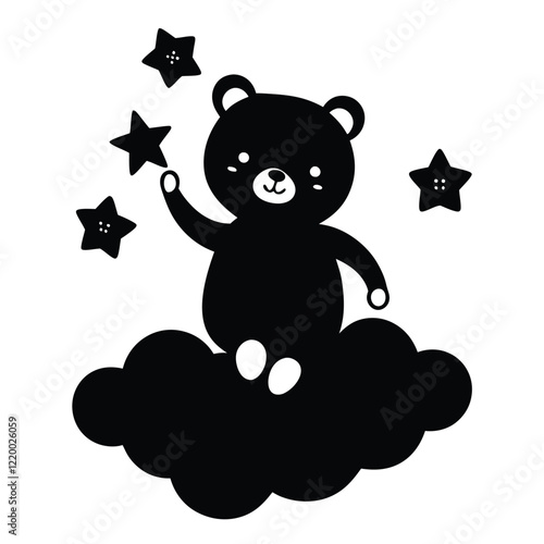 A lovely baby bear resting on the weather is quite endearing.