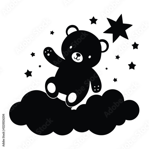 A sweet baby bear resting on the weather is quite endearing.