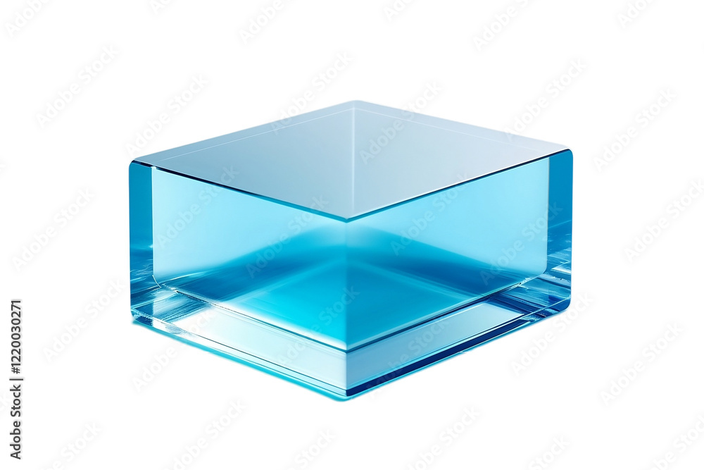 Blank Acrylic Block Top View for Customization and Design Blank Acrylic Block Top View for Customization and Design