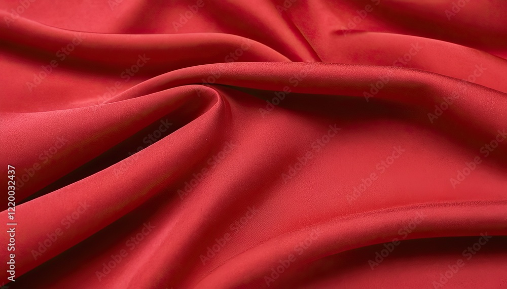 Obraz premium Red silk luxury textile material cloth background