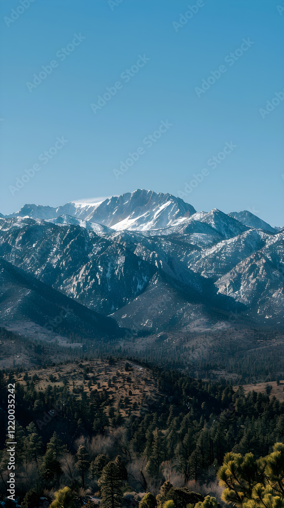 Obraz premium Untamed Beauty - A Spectacular Panoramic Display of Nevada's Majestic Mountain Ranges