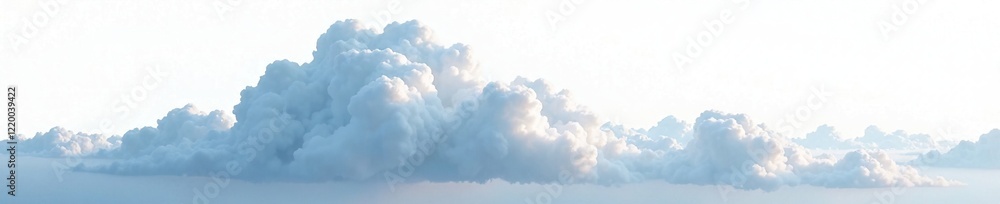 Frosty storm cloud isolated on white background, calm, cloud Frosty storm cloud isolated on white background, calm, cloud