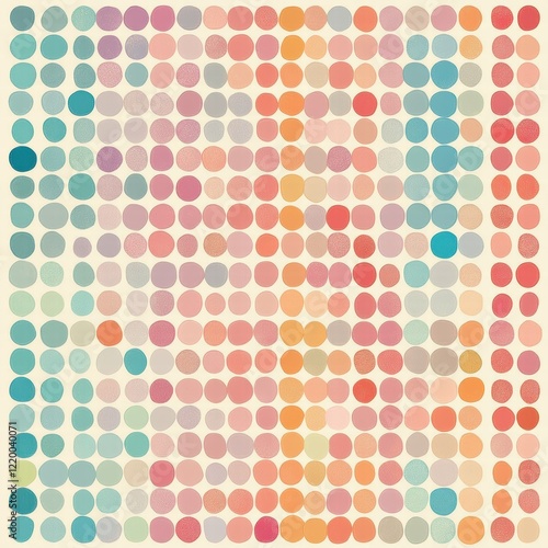 Wallpaper Mural Colorful Geometric Dot Pattern Background with Seamless Minimalist Design Torontodigital.ca
