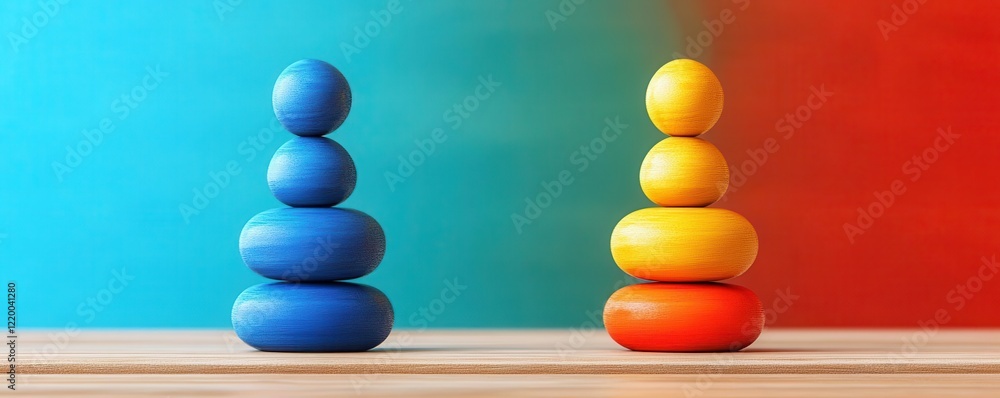 breaking barriers flat design side view empowerment theme 3D render split-complementary color scheme breaking barriers flat design side view empowerment theme 3D render split-complementary color scheme