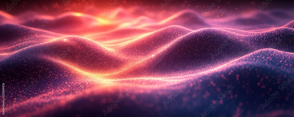 Fototapeta premium Futuristic Digital Background for Tech Processes, AI, Data Transfer, Communication and Cyber Security