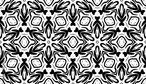 decorative floral seamless pattern. art deco vector illustration. for invitation, greeting card, wallpaper, interior design