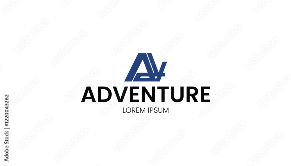 logo adventure with letter adv logo adventure with letter adv
