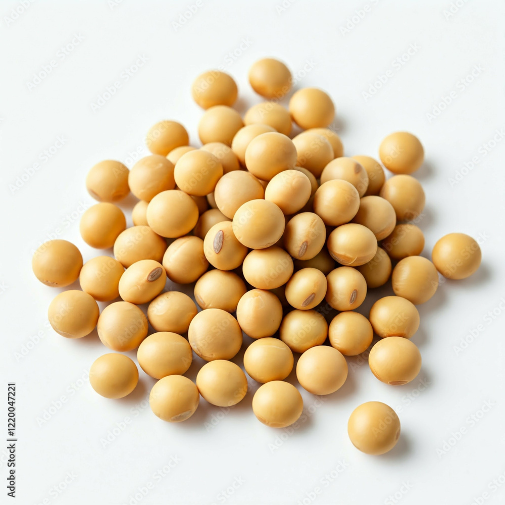 soy beans isolated on white background - close up macro soy beans isolated on white background - close up macro