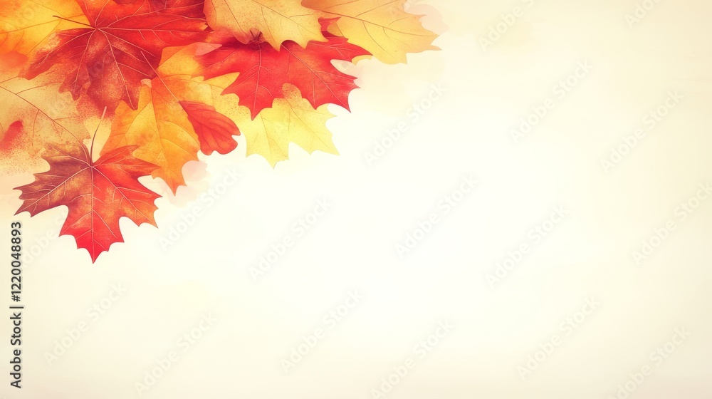 Autumn Leaves Border Design Fall Background Image Autumn Leaves Border Design Fall Background Image